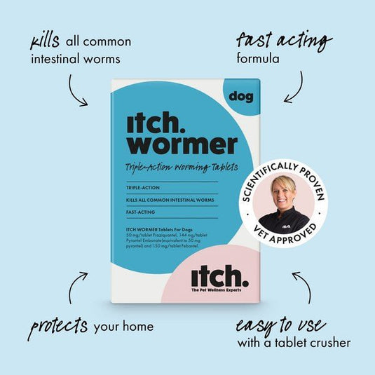 Itch Wormer Tablets for Dogs 3-20kg - 2 Pack - Ashurst Equestrian & Country