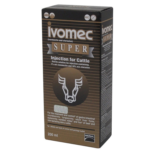 Ivomec Super Injection (Ivermectin & Clorsulon) - Ashurst Equestrian & Country