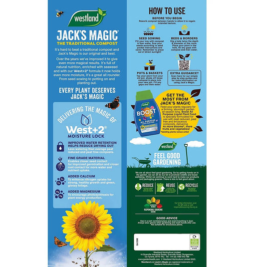 Jacks Magic Multi Purpose Compost 50L - Ashurst Equestrian & Country