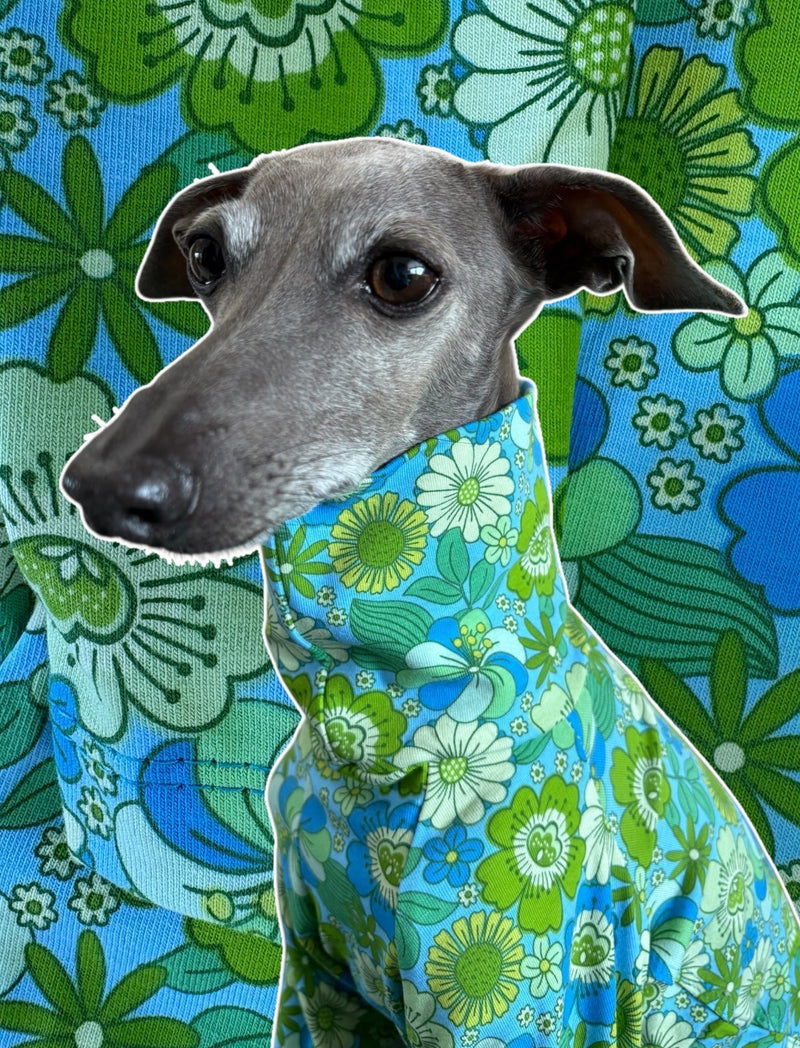 Load image into Gallery viewer, Jersey T-Shirt - Retro Floral - Green - Ashurst Equestrian &amp; Country
