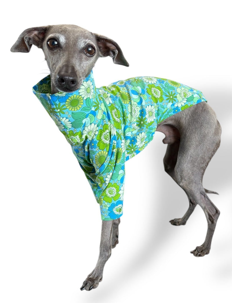 Load image into Gallery viewer, Jersey T-Shirt - Retro Floral - Green - Ashurst Equestrian &amp; Country
