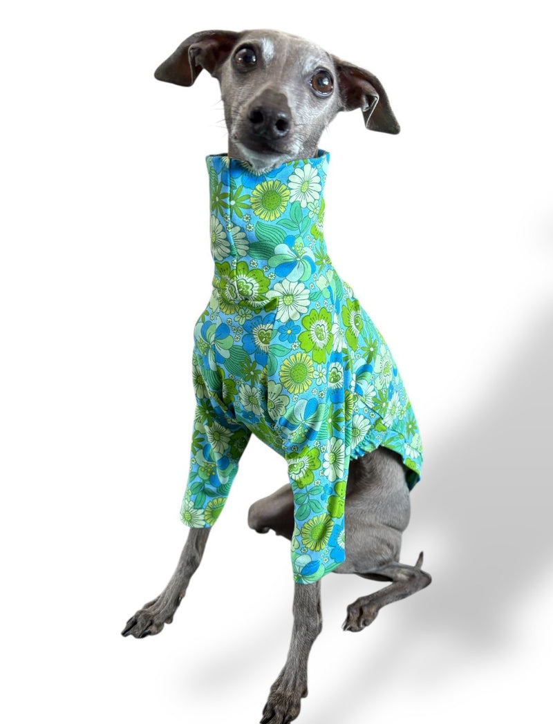 Load image into Gallery viewer, Jersey T-Shirt - Retro Floral - Green - Ashurst Equestrian &amp; Country
