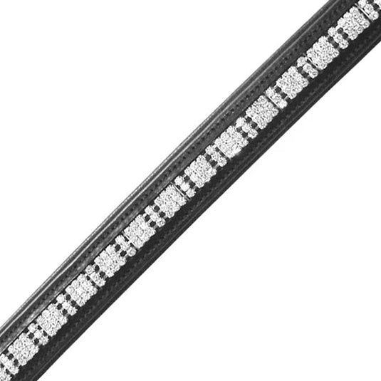 JHL 3 Row Clear Diamante Browband - Ashurst Equestrian & Country