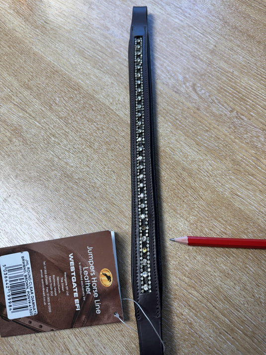JHL Round Clear Diamante Browband **DAMAGED** - Ashurst Equestrian & Country