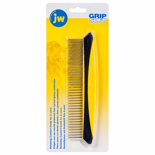 JW Grip Soft Grooming Rotating Comfort Comb - Ashurst Equestrian & Country