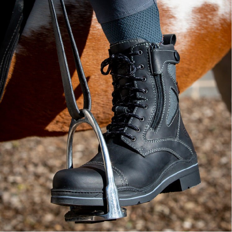 Load image into Gallery viewer, Kentucky Storm Waterproof Jodhpur Boots - Black - Ashurst Equestrian &amp; Country
