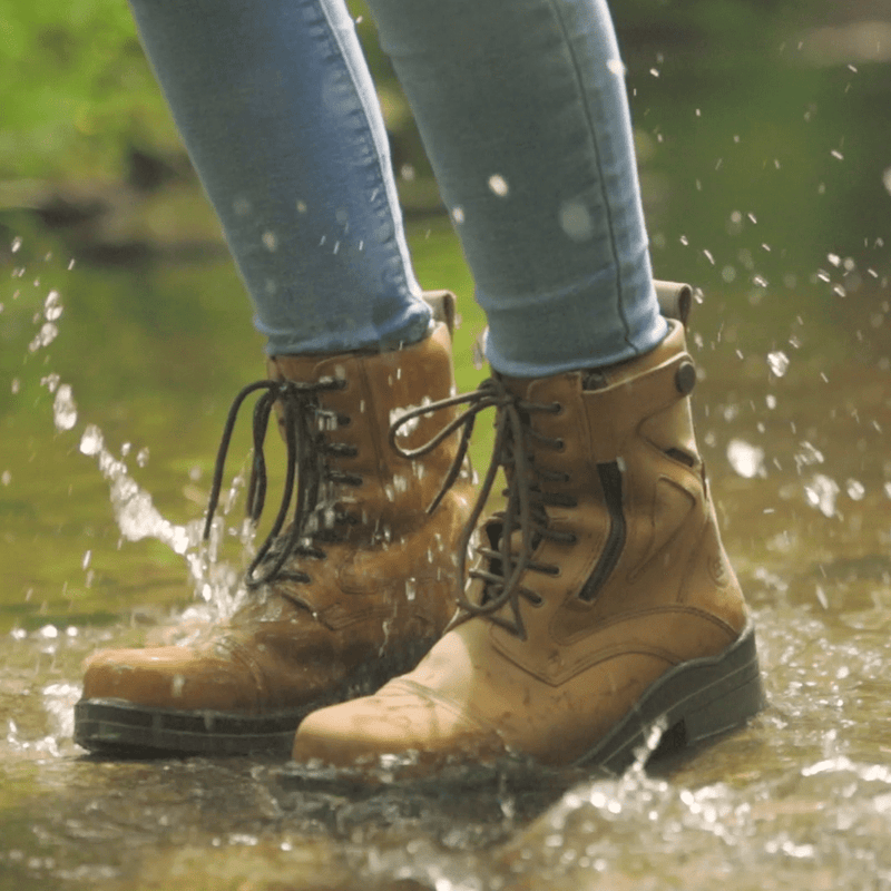 Load image into Gallery viewer, Kentucky Storm Waterproof Jodhpur Boots - Mocha - Ashurst Equestrian &amp; Country
