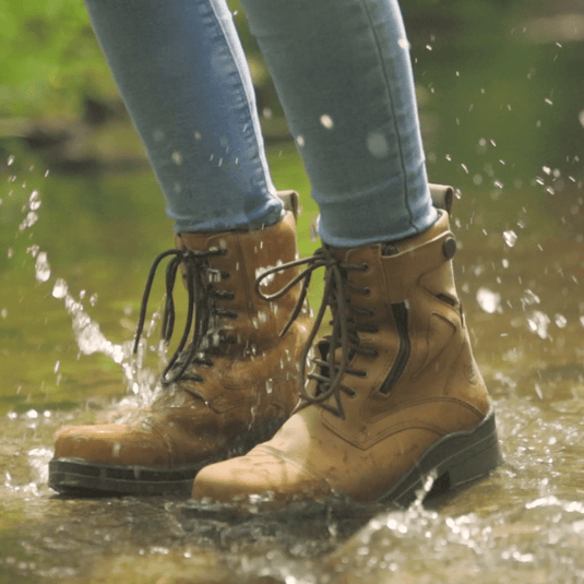 Kentucky Storm Waterproof Jodhpur Boots - Mocha - Ashurst Equestrian & Country