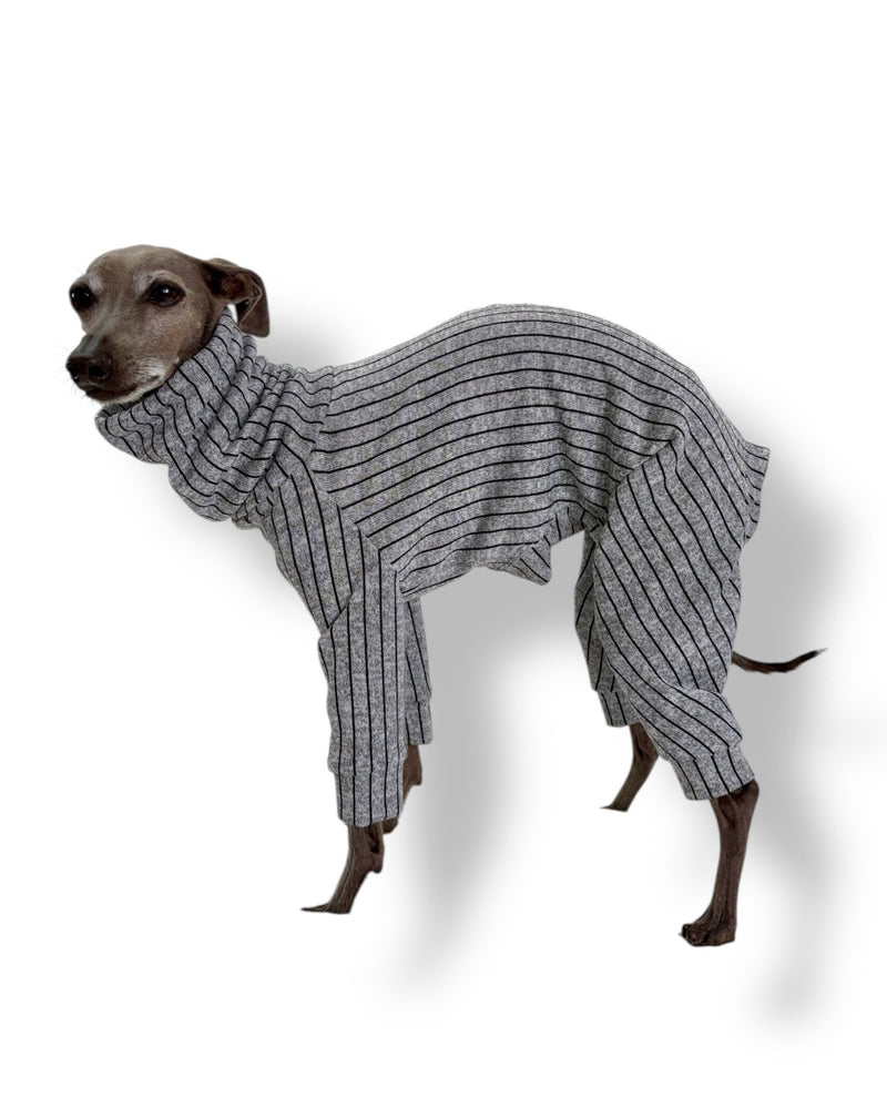 Load image into Gallery viewer, Knit Jersey Suit - Grey Stripe - Ashurst Equestrian &amp; Country
