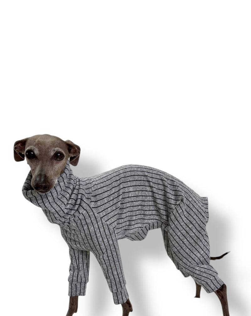 Load image into Gallery viewer, Knit Jersey Suit - Grey Stripe - Ashurst Equestrian &amp; Country

