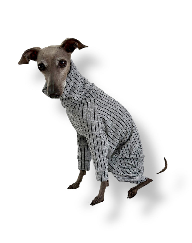 Load image into Gallery viewer, Knit Jersey Suit - Grey Stripe - Ashurst Equestrian &amp; Country
