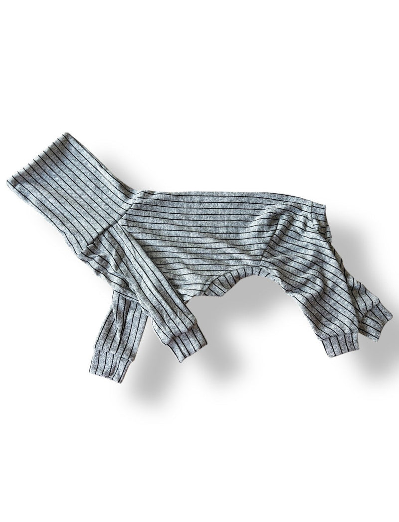 Load image into Gallery viewer, Knit Jersey Suit - Grey Stripe - Ashurst Equestrian &amp; Country
