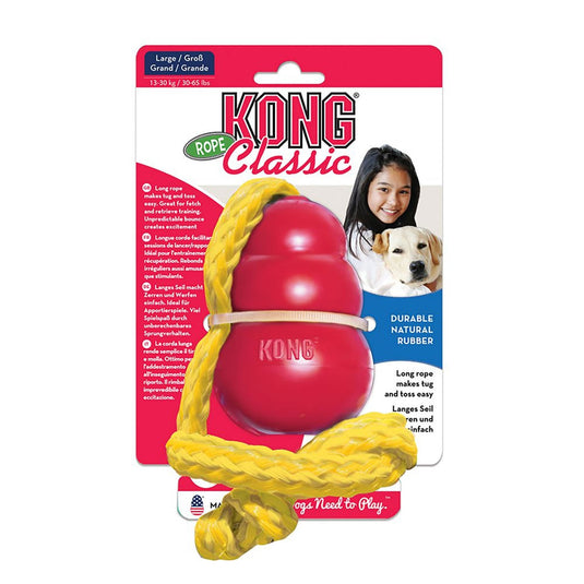 Kong Classic With Rope - Ashurst Equestrian & Country