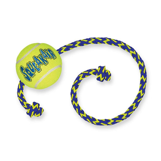 Kong Squeakair Ball With Rope - Ashurst Equestrian & Country