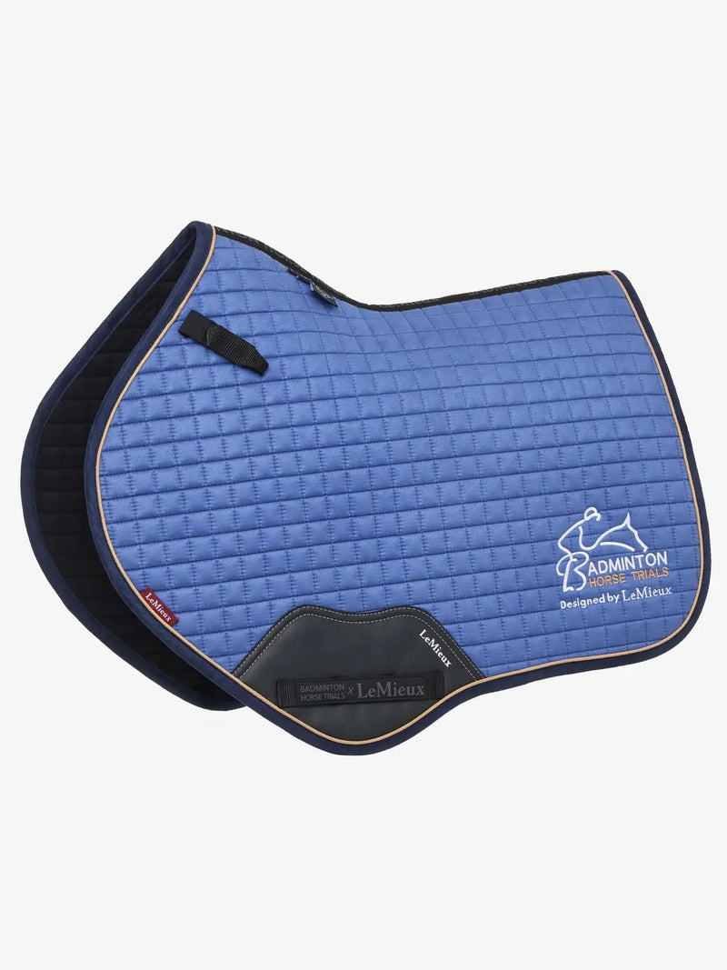 Load image into Gallery viewer, Le Mieux Suede Close Contact Square - Badminton Blue - Ashurst Equestrian &amp; Country
