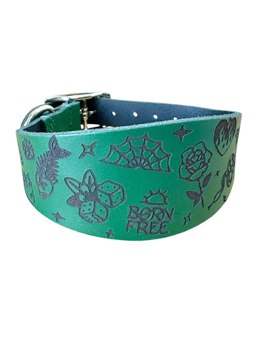 Leather Collar - Tattoo Flash - Ashurst Equestrian & Country