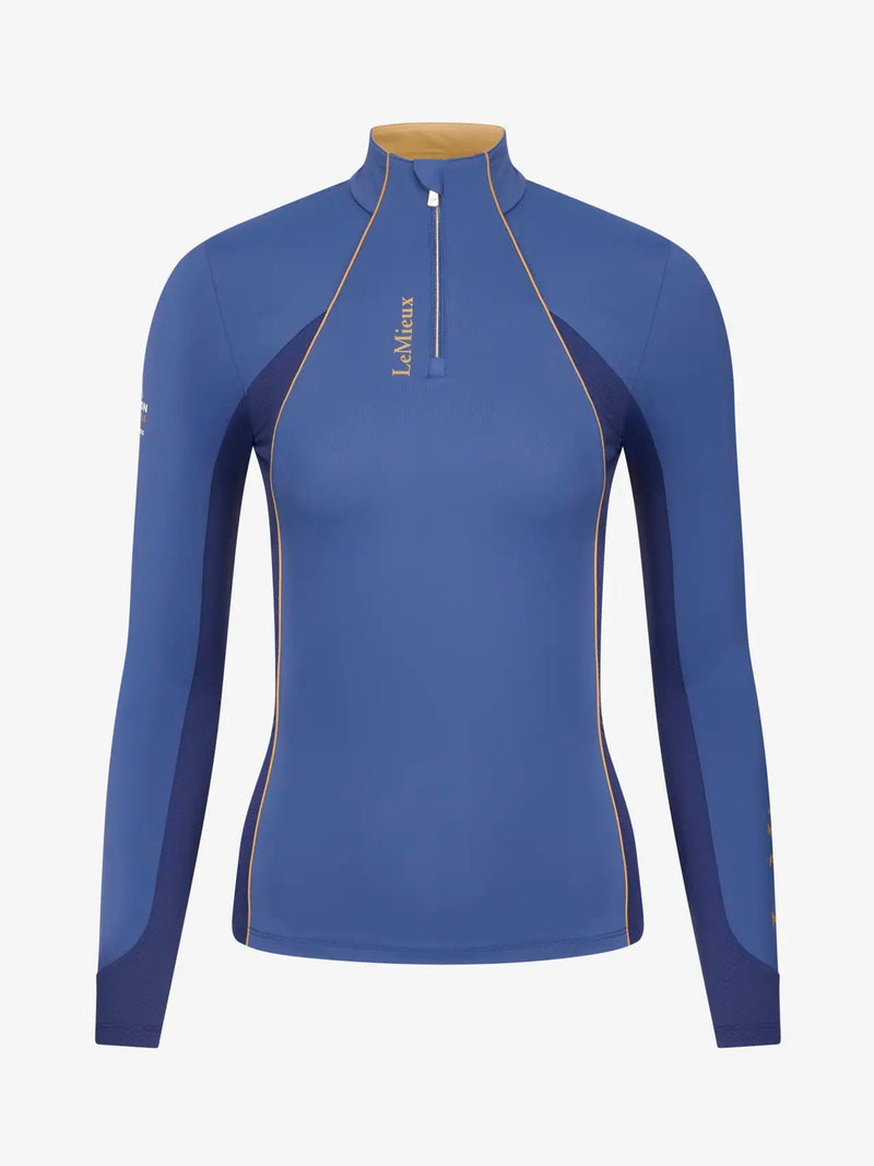 Load image into Gallery viewer, LeMieux Badminton Ladies Base Layer - Blue - Ashurst Equestrian &amp; Country
