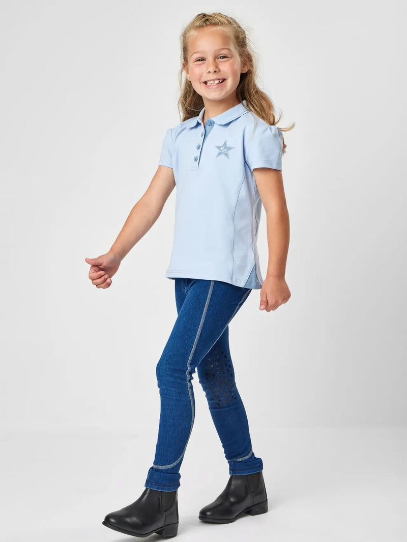 Load image into Gallery viewer, LeMieux Mini Polo Shirt - Mist - Ashurst Equestrian &amp; Country
