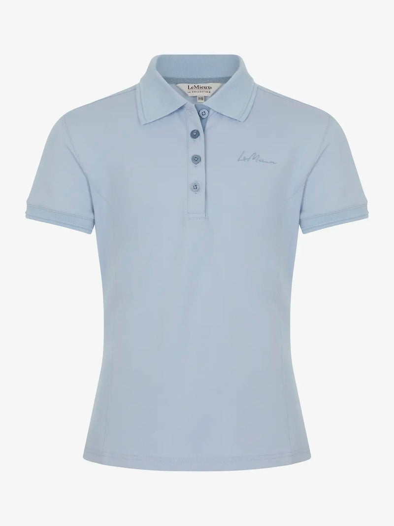 Load image into Gallery viewer, LeMieux Young Rider Polo Shirt - Mist - Ashurst Equestrian &amp; Country
