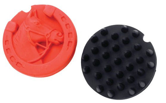 Lincoln Horse Head Rubber Curry Comb - Black - Ashurst Equestrian & Country