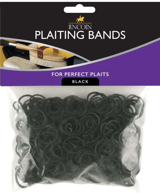 Lincoln Plaiting Bands - Black - Ashurst Equestrian & Country