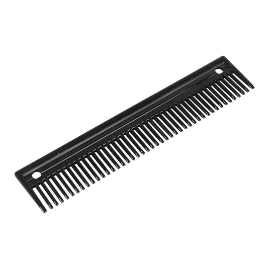 Lincoln Plastic Comb - Black - 9 x 2" - Ashurst Equestrian & Country