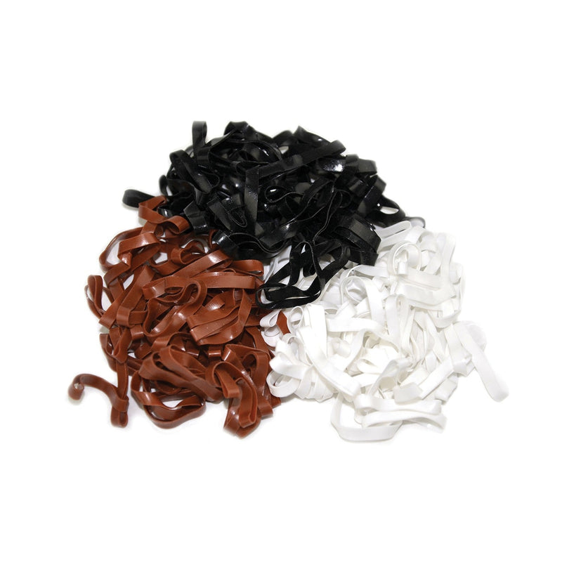 Load image into Gallery viewer, Lincoln Silicone Plaiting Bands Black - Ashurst Equestrian &amp; Country
