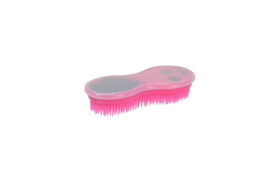 Lincoln Ultimate Brush with Plaiting Kit - Pink with Black Bands - Ashurst Equestrian & Country