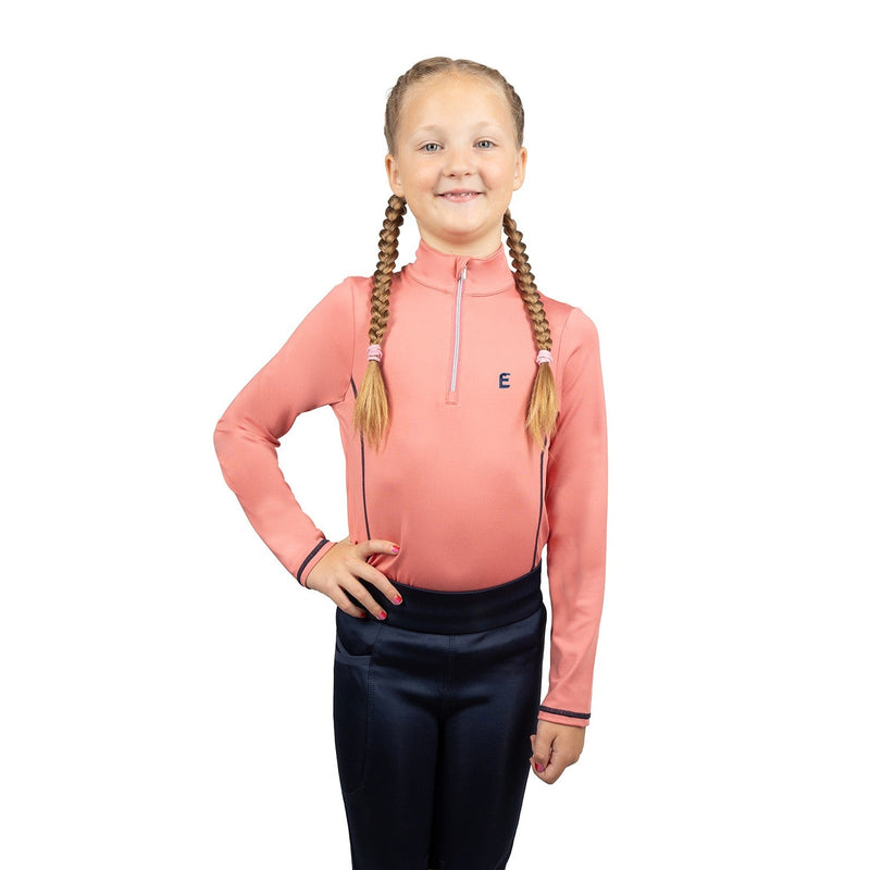 Load image into Gallery viewer, Little Rider Elevate Selena Base Layer Pink/Navy - Ashurst Equestrian &amp; Country
