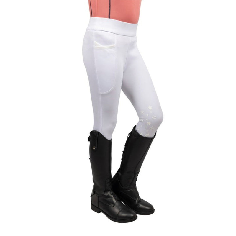 Load image into Gallery viewer, Little Rider Elevate Selena Riding Tights White - Ashurst Equestrian &amp; Country
