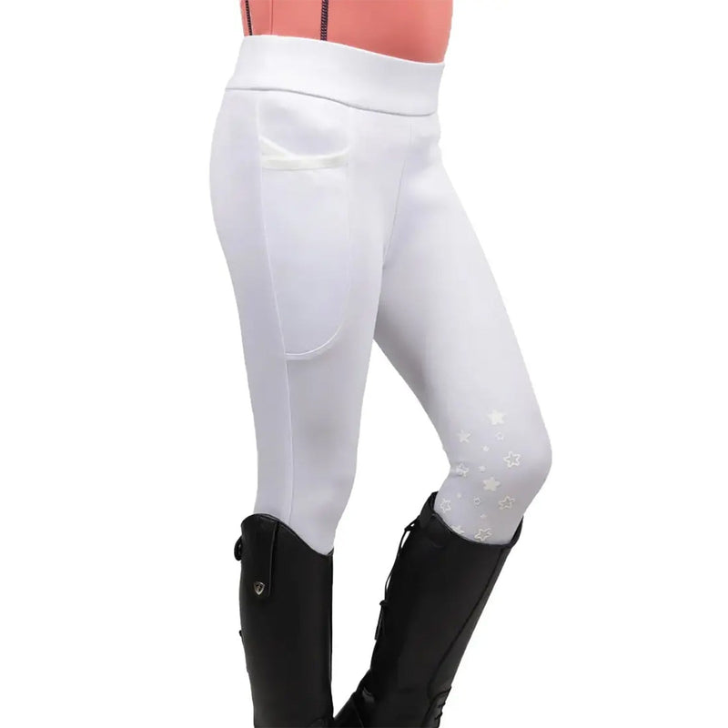 Load image into Gallery viewer, Little Rider Elevate Selena Riding Tights White - Ashurst Equestrian &amp; Country
