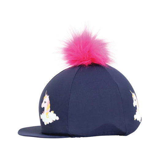 Little Rider Little Unicorn Hat Cover Navy/Pink - Ashurst Equestrian & Country