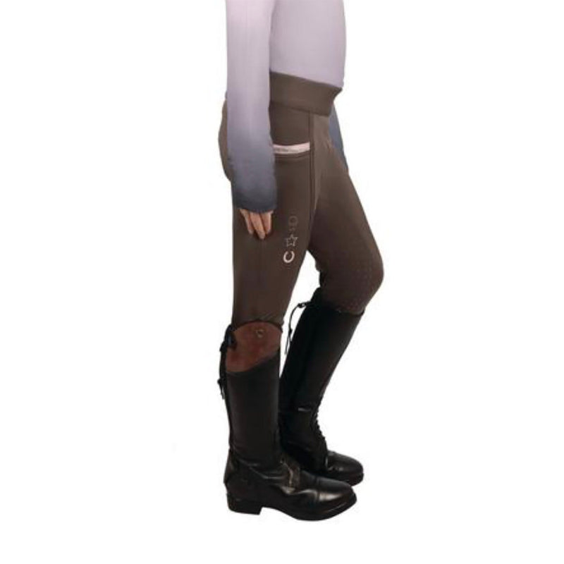 Load image into Gallery viewer, Little Rider Lucky Pony Riding Tights Grey/Pink - Ashurst Equestrian &amp; Country

