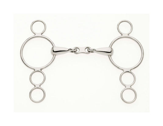 Lorina Continental 3 Ring French Link Snaffle - Ashurst Equestrian & Country