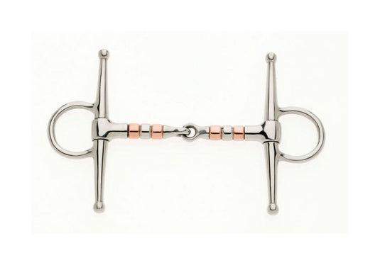 Lorina Copper Roller Full Cheek Jointed Snaffle - Ashurst Equestrian & Country