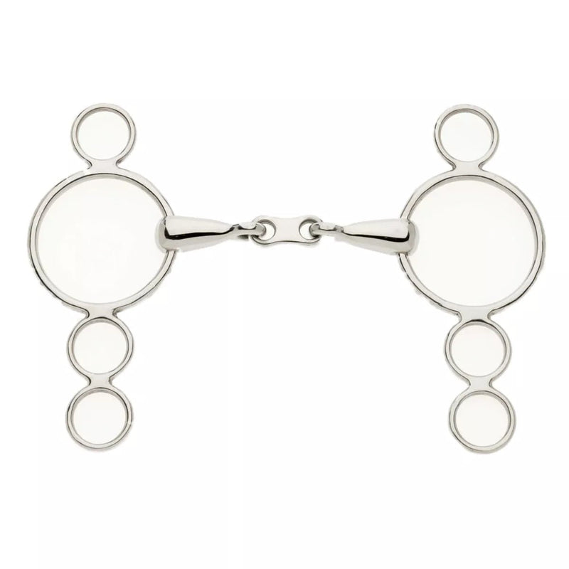Load image into Gallery viewer, Lorina French Link 3 - Ring Continental Snaffle Bit - Ashurst Equestrian &amp; Country
