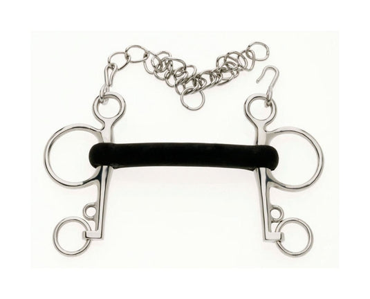 Lorina Hard Rubber Mullen Mouth Pelham - Ashurst Equestrian & Country
