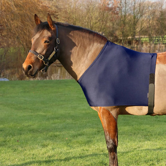 Hy Equestrian Lycra Flex Shoulder Vest - Navy - Pony