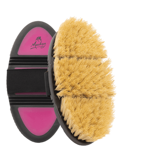 Mackey Flexi Scrub Brush Pink - Ashurst Equestrian & Country