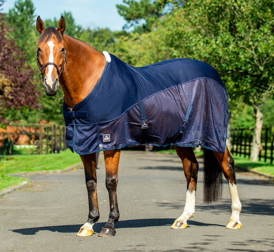 Mackey Tara Hybrid Cooler Navy/Navy 6'9 - Ashurst Equestrian & Country
