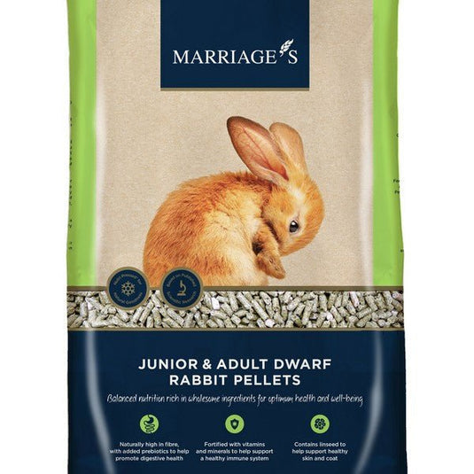 Marriages Junior & Adult Dwarf Rabbit Pellets 2kg - Ashurst Equestrian & Country