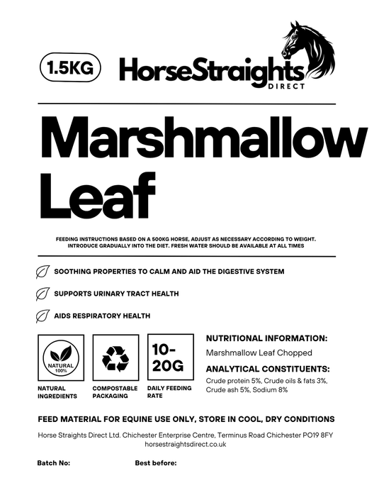 Marshmallow Leaf Chopped - Ashurst Equestrian & Country