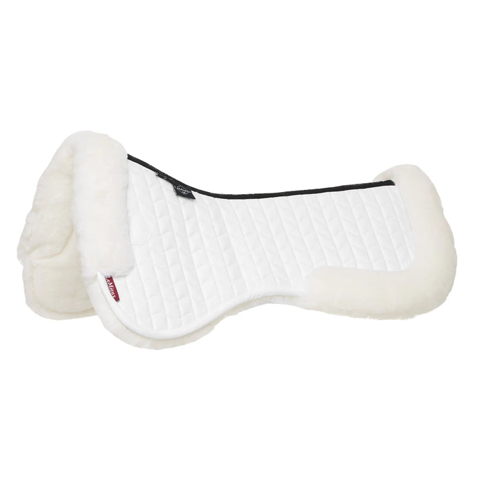 Merino+ Dressage Half Pad White/White - Ashurst Equestrian & Country