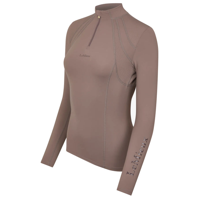 Le Mieux Mia Mesh Long Sleeve Base Layer Walnut