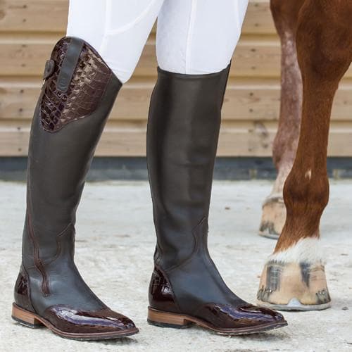 Load image into Gallery viewer, Milan Long Dress Riding Boots - Brown - Ashurst Equestrian &amp; Country
