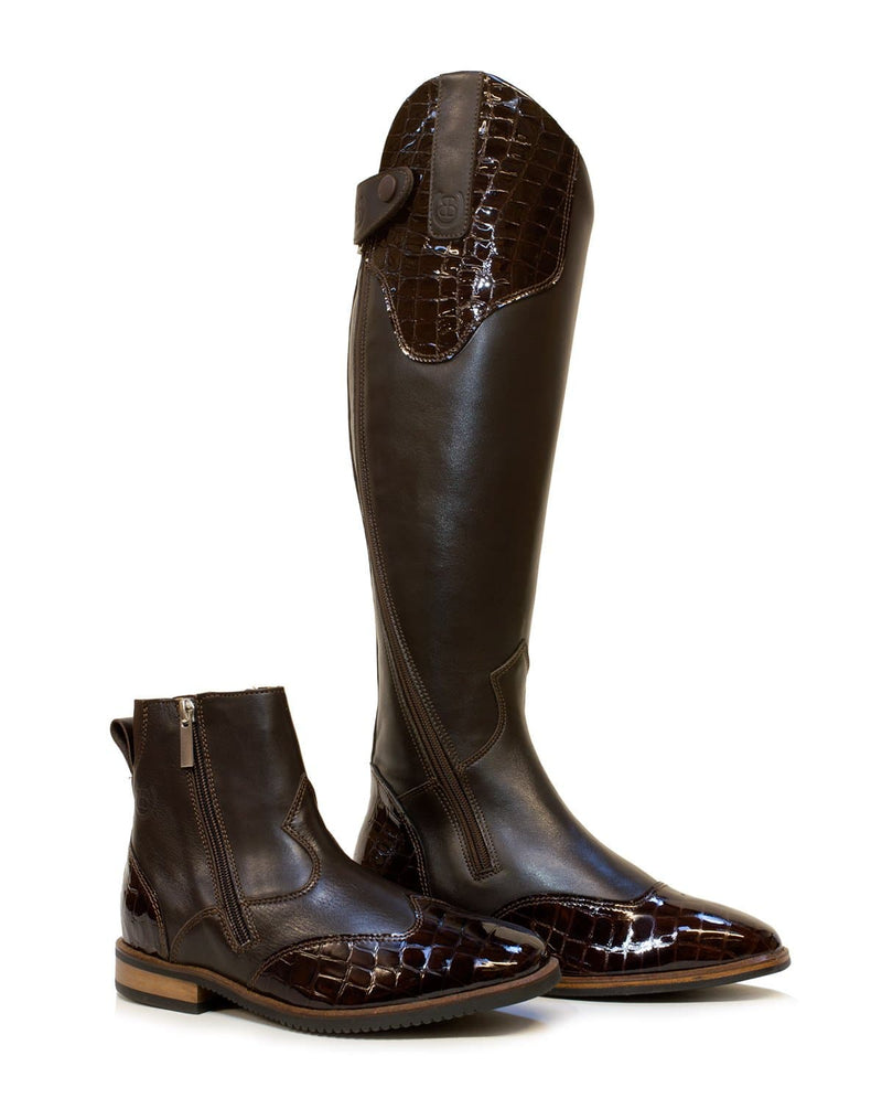 Load image into Gallery viewer, Milan Long Dress Riding Boots - Brown - Ashurst Equestrian &amp; Country
