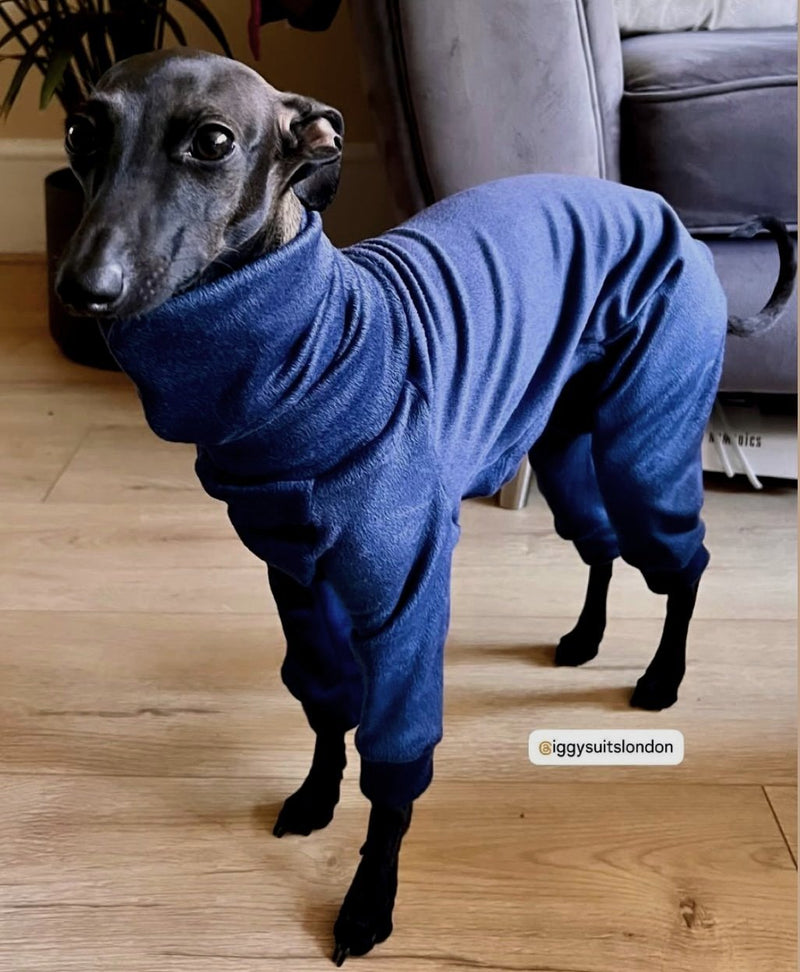 Load image into Gallery viewer, Mink Velour Jersey Suit - Navy Blue - Ashurst Equestrian &amp; Country
