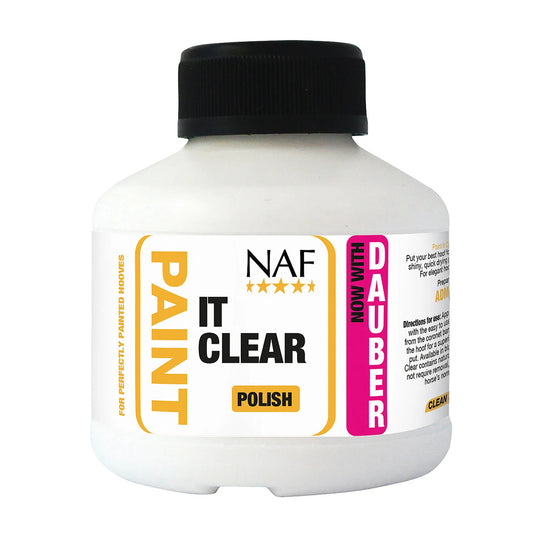 NAF Paint It Clear Hoof Liquid Polish - 250ml - Ashurst Equestrian & Country