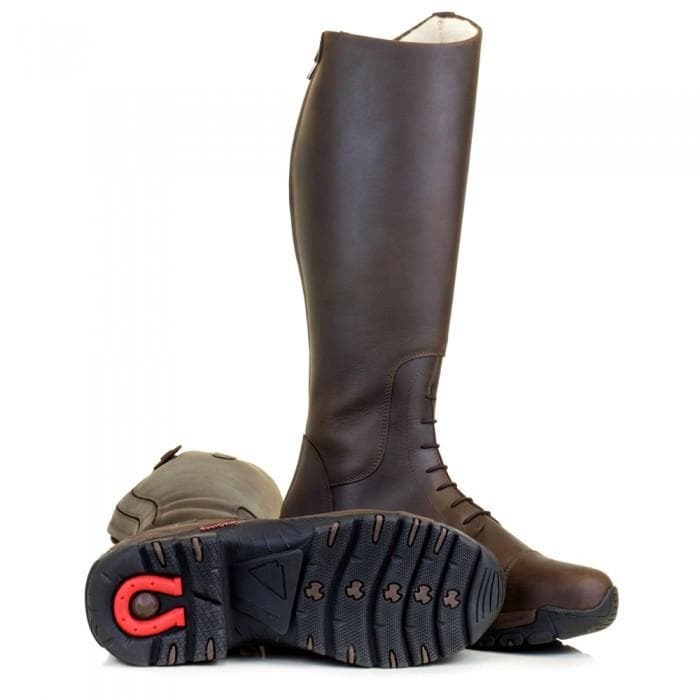 Load image into Gallery viewer, Nebraska Wool - lined Long Riding Field Boots - Brown - Ashurst Equestrian &amp; Country
