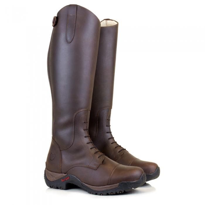 Load image into Gallery viewer, Nebraska Wool - lined Long Riding Field Boots - Brown - Ashurst Equestrian &amp; Country
